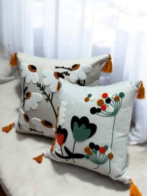2'li Punch Kırlent Kılıfı 40 x 40 - 1